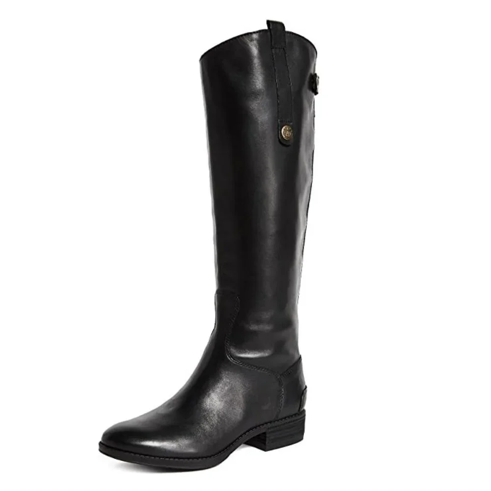 Sam Edelman Penny Riding Leather Boots - Picture 1 of 2